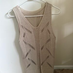 Cato Beige Knit Tank Top
